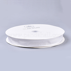 ポリエステルオーガンジーリボン  ギフト用  パーティーを飾る  ホワイト  1インチ（25mm）  約100ヤード/ロール&nbsp;ORIB-Q024-25mm-01-1