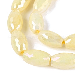 Anti-Tarnish Electroplate Glass Beads Strands&nbsp;EGLA-Q130-02A-09
