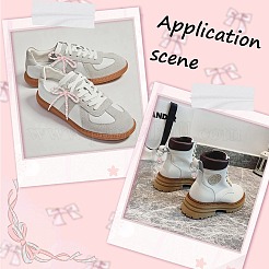 4Pcs 2 Styles Plastic Imitation Pearl Shoe Charms&nbsp;AJEW-CP0006-59