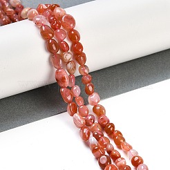 Natural Red Agate Beads Strands&nbsp;G-P497-01B-11