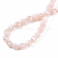 Electroplate Glass Beads Strands&nbsp;EGLA-T008-15B