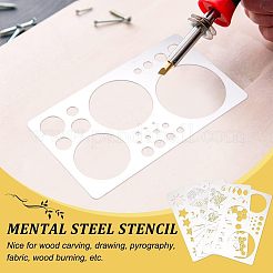 4Pcs 4 Style 304 Stainless Steel Cutting Dies Stencils&nbsp;DIY-FG0002-08