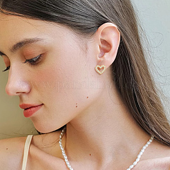 3 Pairs 3 Styles Brass Micro Pave Clear Cubic Zirconia Stud Earrings for Women&nbsp;EJEW-BBC0002-10