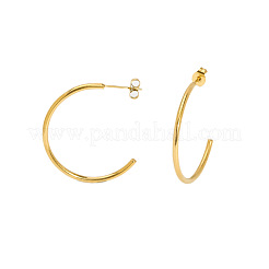 Classic 304 Stainless Steel C-shaped Stud Earrings&nbsp;OR5180