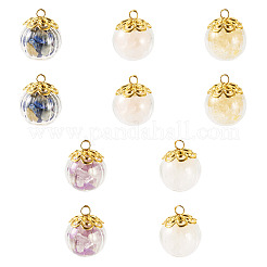 10 Pcs Natural Citrine & Amethyst & Rose Quartz & White Jade & Lapis Lazuli Pendants&nbsp;PALLOY-TA00205