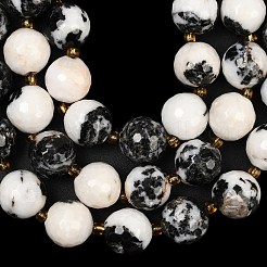 Natural Zebra Jasper Beads Strands&nbsp;G-C249-A15-16mm
