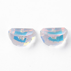 Electroplated Glass Charms&nbsp;EGLA-N006-014A