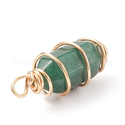 Natural & Synthetic Gemstone Double Terminal Pointed Pendants&nbsp;PALLOY-JF01712