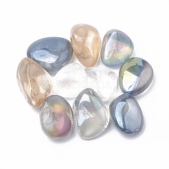 PVD Vacuum Plating Natural Quartz Crystal Beads&nbsp;G-T004-40-B