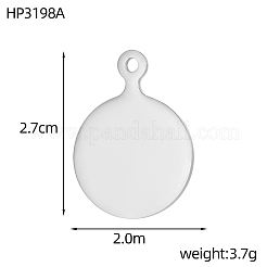 304 Stainless Steel Pendants&nbsp;STAS-OY013-8P