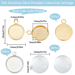 DIY Blank Dome Pendant Making Kit&nbsp;DIY-SC0023-01