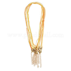 10Pcs Cotton & Metallic Cord Necklace Making&nbsp;NJEW-TAC0055
