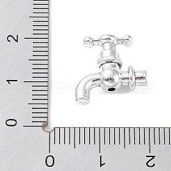 チベットスタイルの合金ビーズ  蛇口  アンティークシルバー  15x15x5.5mm  穴：1.6mm  277個/ 500g&nbsp;PALLOY-H134-04AS