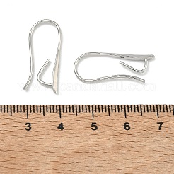 ブラスダングルイヤリングのパーツ  ティアドロップ  銀  25x8mm&nbsp;EJEW-H001-46P