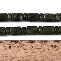 天然中国翡翠 南部翡翠ビーズ連  バレル＆ロンデル  8x10mm  穴：0.9~1.2mm  約50~52個/連  14.57~15.35インチ（37~39cm）  ロンデル：8x4.5~5mm&nbsp;G-Q616-09C