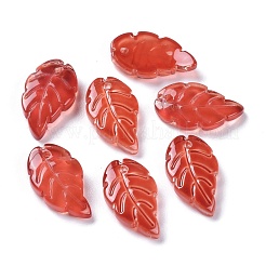 Baking Paint Imitation Jade Glass Pendants&nbsp;EGLA-M027-01B