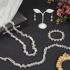 2 Strands Electroplate Glass Beads Strands&nbsp;EGLA-PA0001-01C