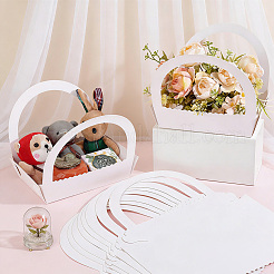 Kraft Paper Basket Cookies Boxes&nbsp;CON-WH0115-99B