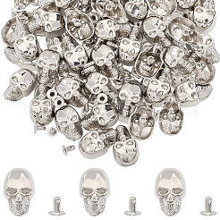 50Pcs Skull Alloy Rivets&nbsp;FIND-CA0011-72B-P