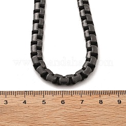 304 Stainless Steel Box Chain Necklaces for Women Men&nbsp;NJEW-A033-05AS