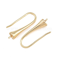 Rack Plating Brass Earring Hooks&nbsp;KK-CBAA482-01LG