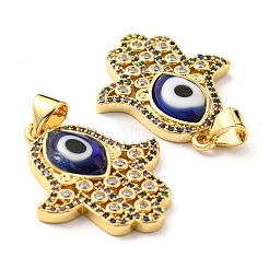 Brass Cubic Zirconia Pendants&nbsp;KK-K338-02G-04
