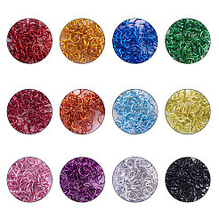 アルミ丸カン  オープン丸カン  丸いリング  ミックスカラー  20ゲージ  6x0.8mm  内径：4.4mm  1200個/箱&nbsp;ALUM-CJ0001-02