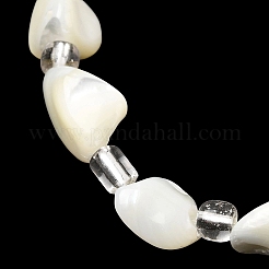 Natural Trochid Shell/Trochus Shell Beads Strands&nbsp;BSHE-A002-04A