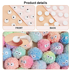 100Pcs Craft Resin Doll Eyes Cabochons&nbsp;DIY-PH0010-29