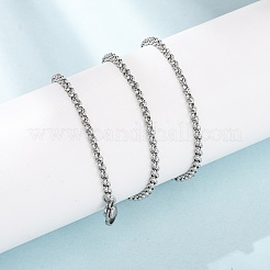 2.5MM 304 Stainless Steel Rolo Chain/Pea Chain Necklaces&nbsp;SA-CBA4160-23P