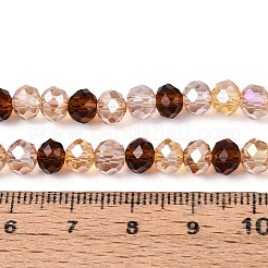 Electroplate Transparent Glass Beads Strands&nbsp;EGLA-N022-08A-A01