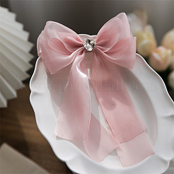 DIY クラフト ギフト ブーケ ラッピング リボン作り用ポリエステル リボン  結婚式の誕生日パーティーの装飾  パールピンク  1-5/8インチ（40mm）&nbsp;PW-WG8ABFF-13