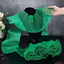 Pleated Organza Polyester Ribbon&nbsp;OCOR-WH0104-14