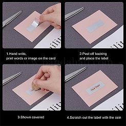 Adhesive Sticker Coated Scratch Off Film Password Sticker&nbsp;DIY-BC0001-21