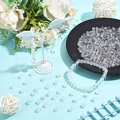5 Strands Spray Painted Crackle Glass Beads Strands&nbsp;CCG-PA0001-08A