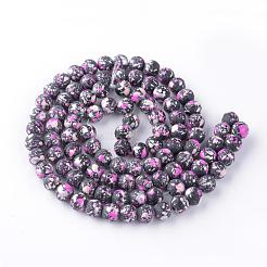 Baking Paint Glass Bead Strands&nbsp;DGLA-S112-6mm-D23