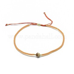 Adjustable Natural Picture Jasper Braided Bead Bracelets&nbsp;BJEW-F391-A14