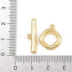 真鍮製マンテル  カドミウムフリー＆鉛フリー  長持ちメッキ  18KGP本金メッキ  菱形  5.5~16.5x14~22.5x2.5~3mm  穴：1.2~1.8mm&nbsp;KK-G548-41G-02