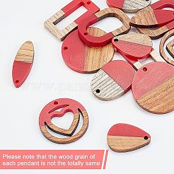 DIY Wooden Dangle Earring Making Kits&nbsp;DIY-OC0007-02