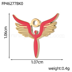 304 Stainless Steel Enamel Pendants&nbsp;STAS-OY013-80G