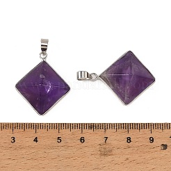 Natural Amethyst Pendants&nbsp;G-H359-03P-03