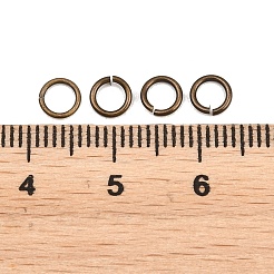 真鍮製オープンタイプ丸カン  ラウンド  アンティークブロンズ  5x0.8mm  内径：3.5mm  約10000個/500g  20ゲージ&nbsp;KK-NH0012-01B-AB
