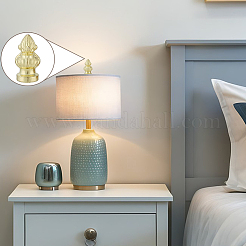 4Pcs Brass & Zinc Alloy Lamp Finials&nbsp;FIND-DR0002-25G