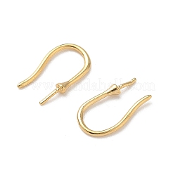 Brass Earring Hooks&nbsp;KK-H083-03G