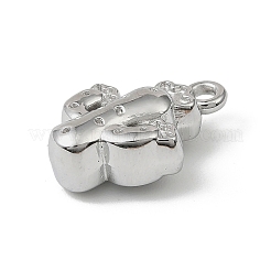 304ステンレスペンダント  ニッケルフリー  ステンレス鋼色  サボテン  16.5x11.5x6mm  穴：1.5mm&nbsp;LS-STAS-F327-02A-P