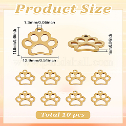 10Pcs 304 Stainless Steel Charms&nbsp;STAS-LP0003-32