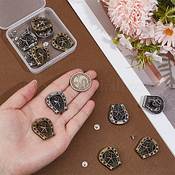 12Pcs 2 Colors Luggage Leather Belt Alloy Craft Solid Screw Rivets&nbsp;MOST-CL0001-01