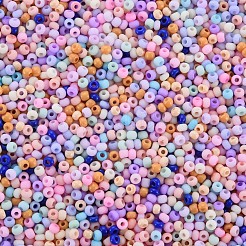13/0 ガラスシードビーズ  マカロンカラー  丸い穴  ラウンド  ミックスカラー  13/0  2~2.3x1.5mm  穴：0.8mm  約450 G /袋&nbsp;SEED-T005-14A-A10