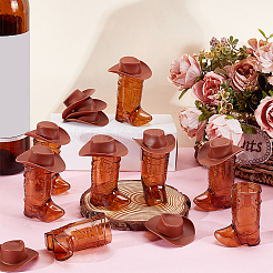 20Pcs Cowboy Boots Shape Plastic Wine Glasses&nbsp;AJEW-UN0005-33
