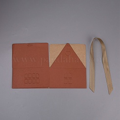 紙製の収納ギフトボックス  キャンディーボックス  リボン付き  ファイヤーブリック  12x12x12cm&nbsp;CON-WH0110-031
